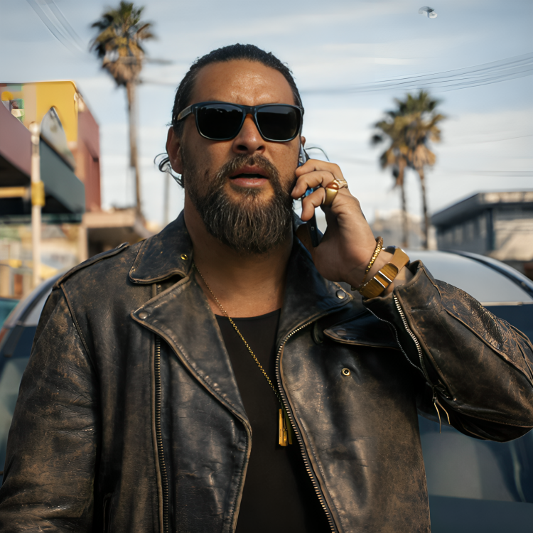 Jason Momoa The Wrecking Crew Leather Jacket - Image 1